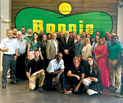 OPCE members posing with the bonnie plants logo